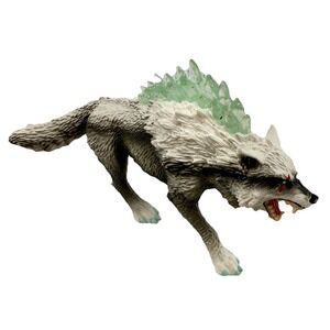Schleich‎ Eldrador Ice Snow Wolf 42452 Figure 6" Fantasy Creature Gift Ready EUC